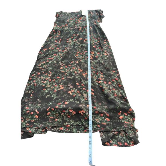 NWT Baltic Born Black Floral Print Flutter Sleeve Laurel Midi Dress Size XL - Picture 16 of 16